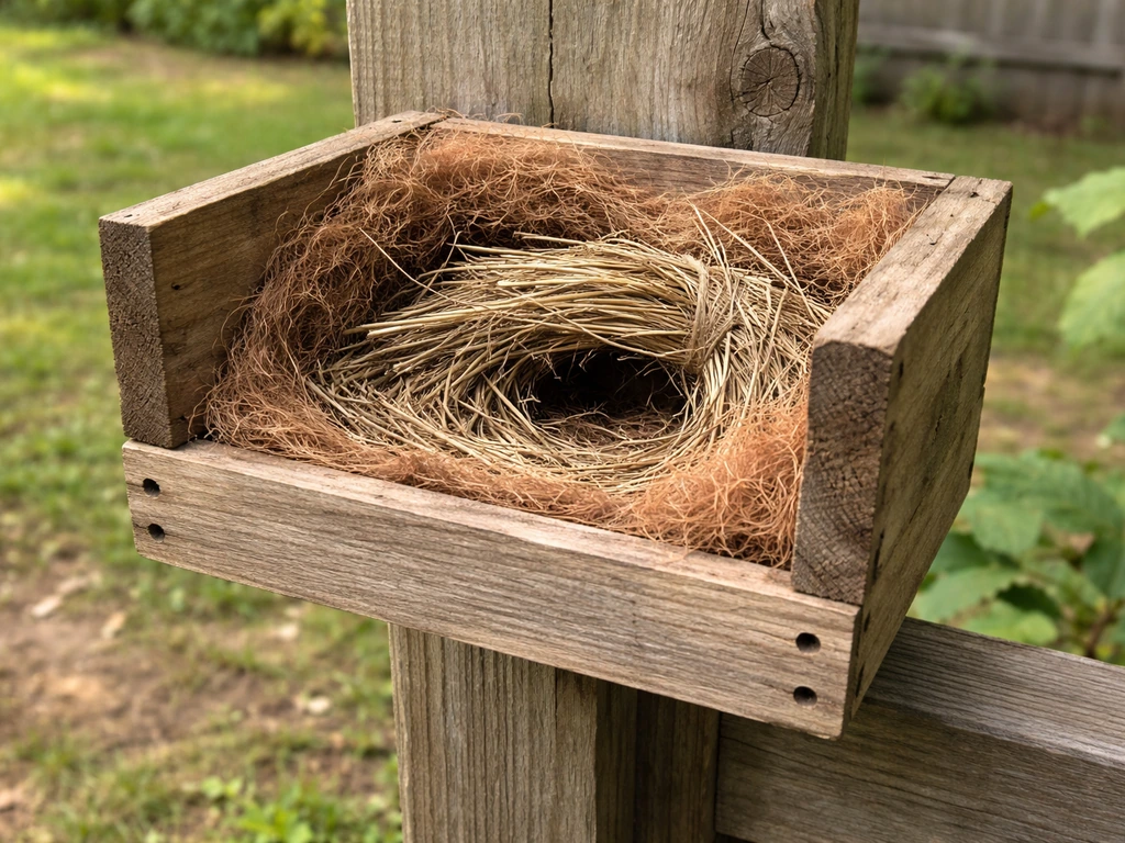 how to make a bird nest with waste material