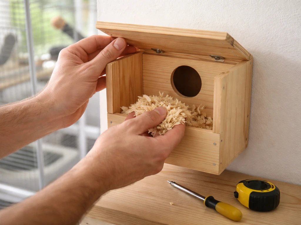 how to make a bird nest for parakeets