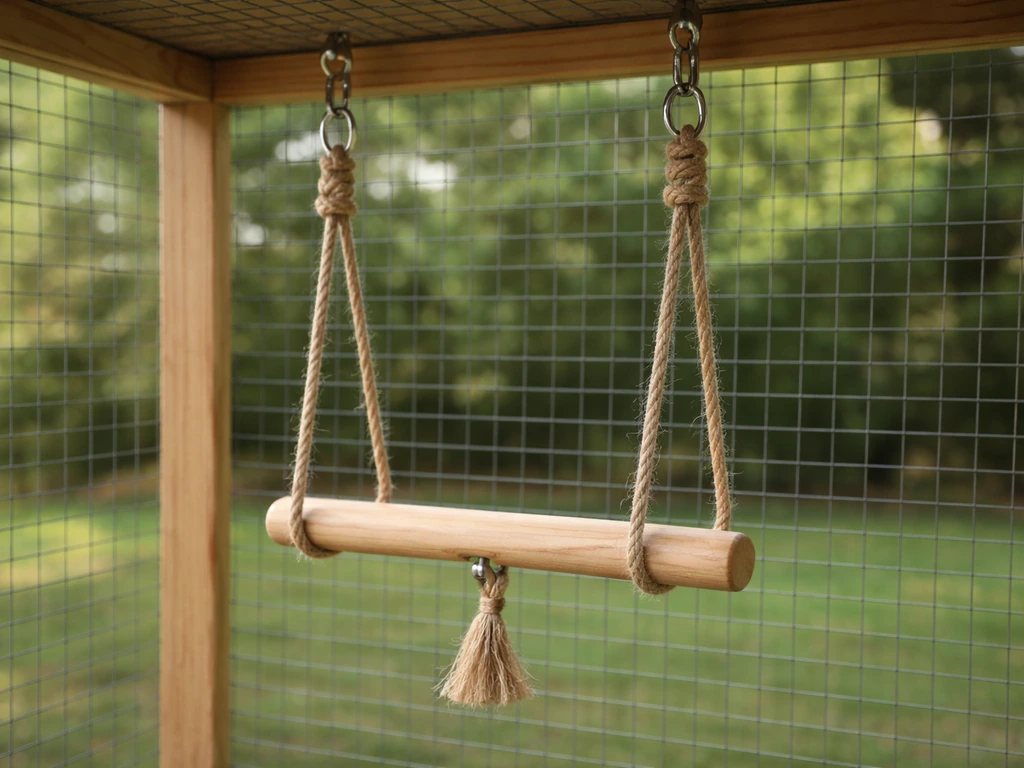 how to make a bird swing