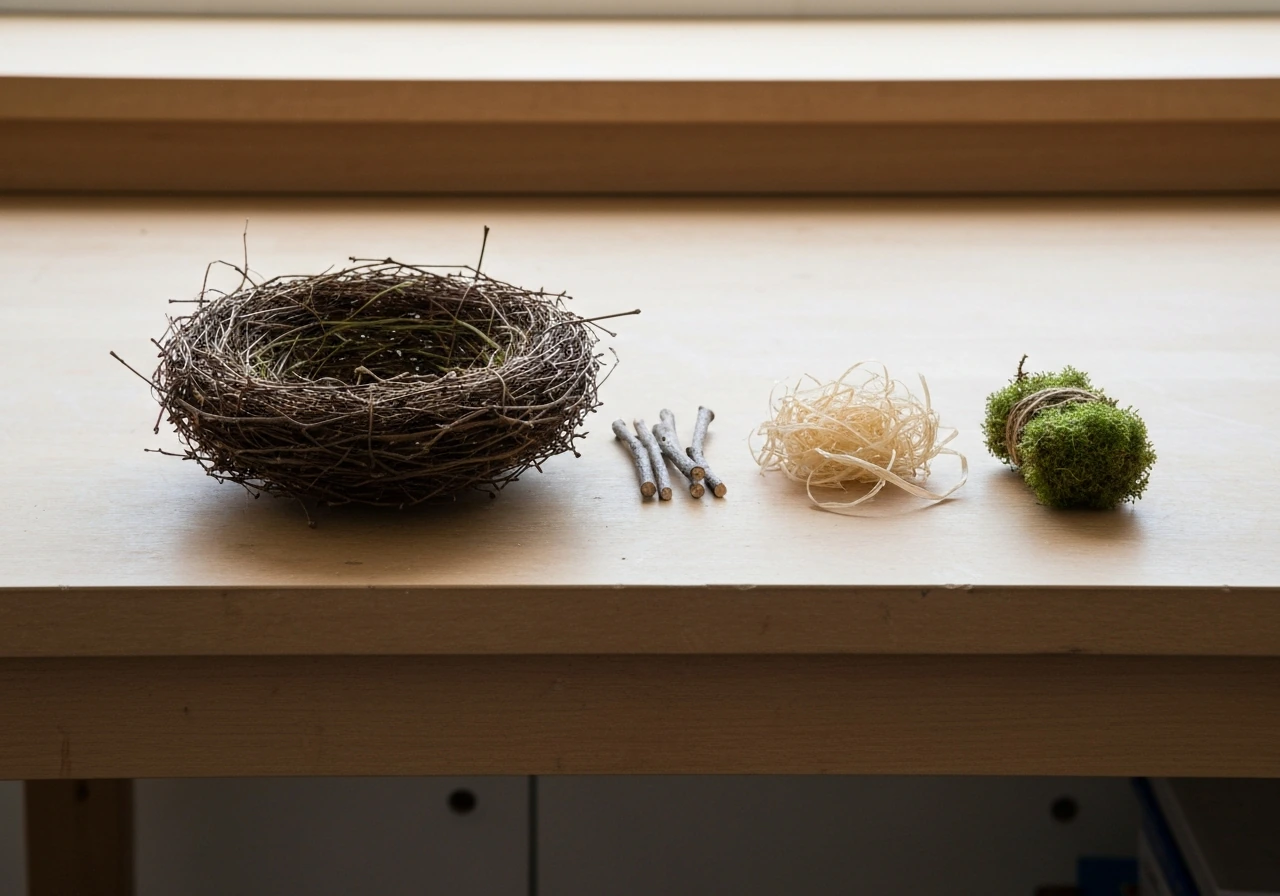 how to make fake bird nest