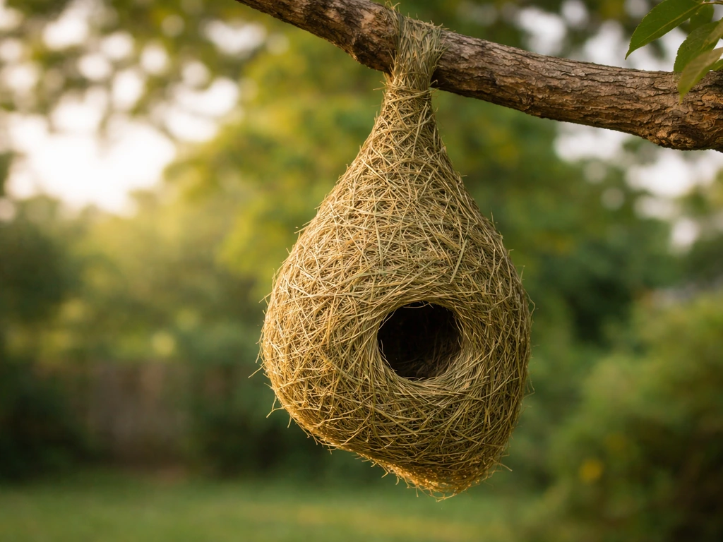 how weaver bird make nest