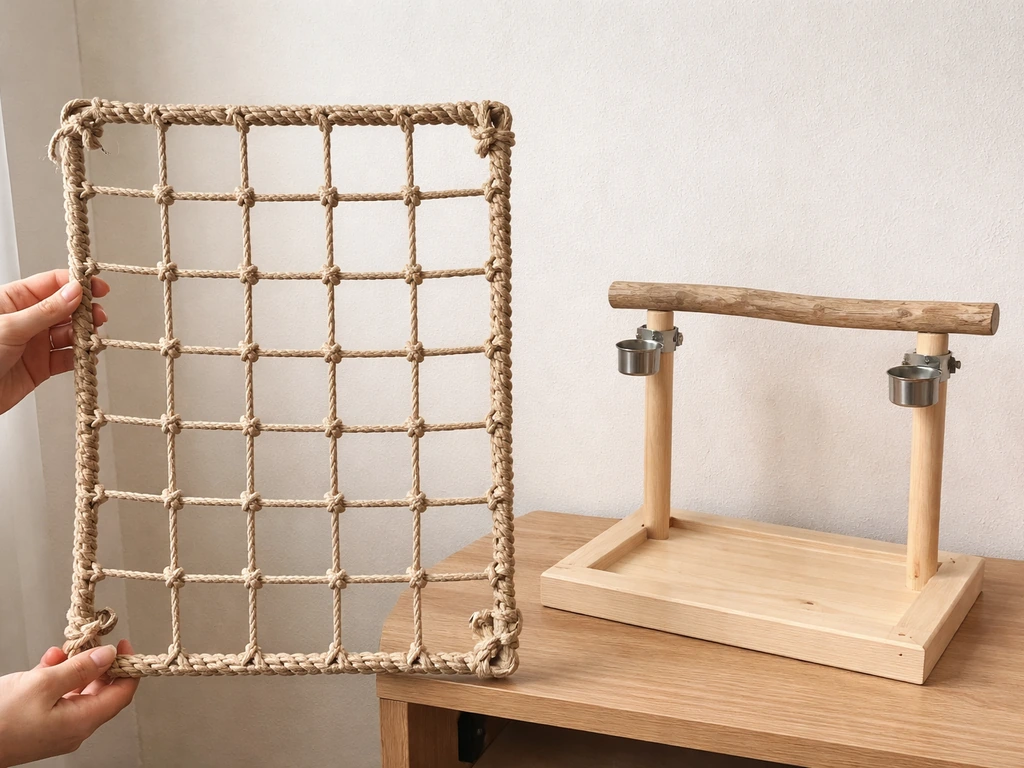 How to Make a Bird Climbing Net Step by Step DIY