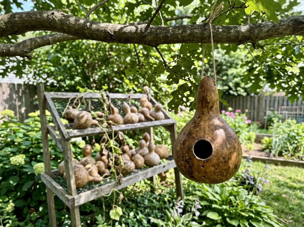 How to Make Gourd Bird Houses: Drying to Mounting