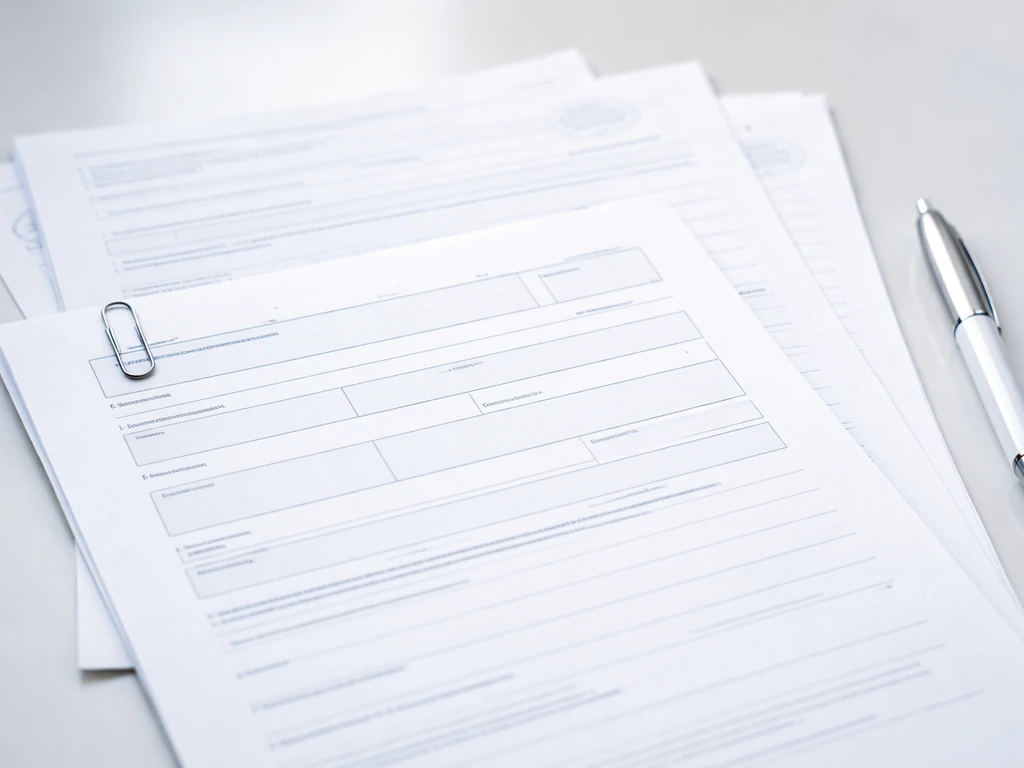 Close-up of official-looking Swedish corporate registry documents with a blurred page layout backdrop