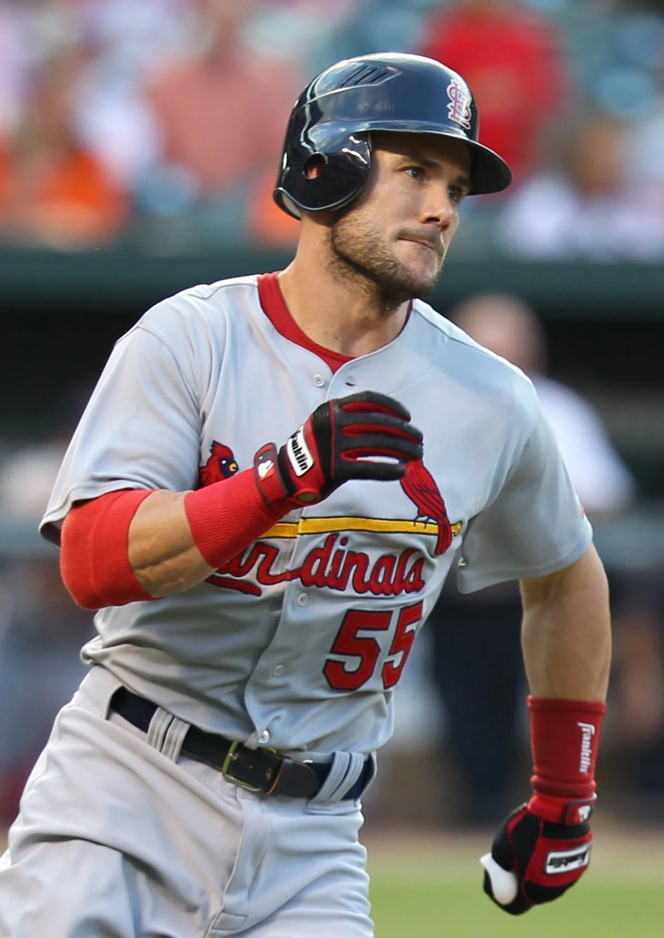 Skip Schumaker in a St. Louis Cardinals uniform during a game