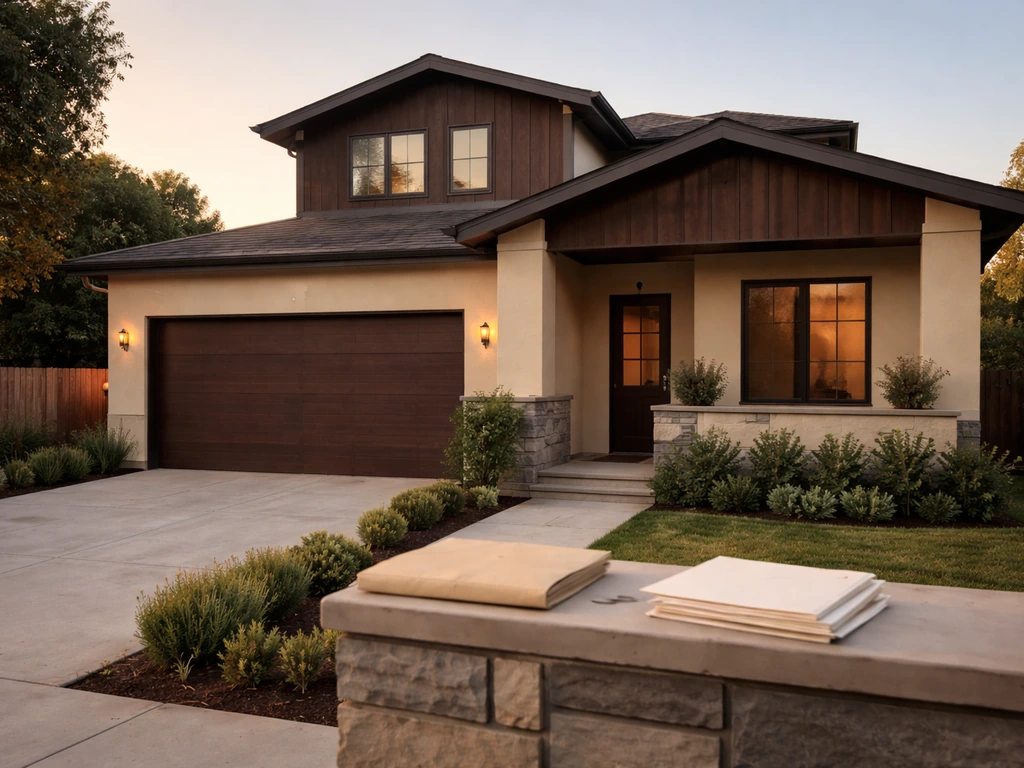 Sunlit Brentwood-style suburban house exterior in Los Angeles, symbolically representing a real-estate listing record.