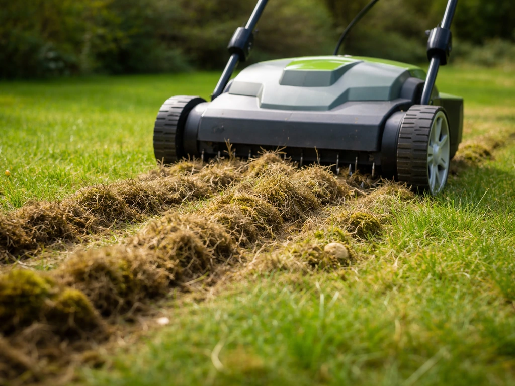 gras voorjaar verticuteren