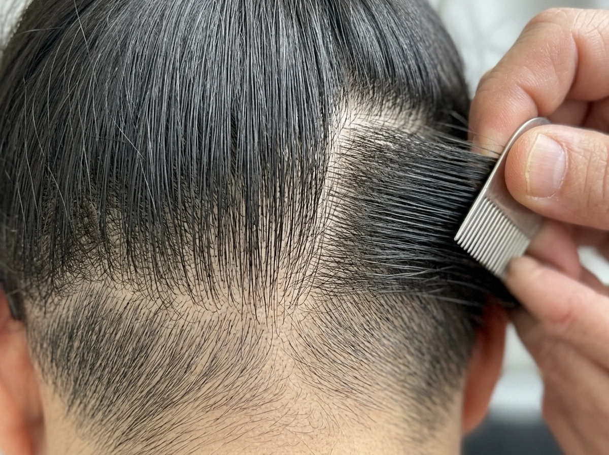 Donor hair characteristics: scalp donor extraction area vs fine straight hair suitability
