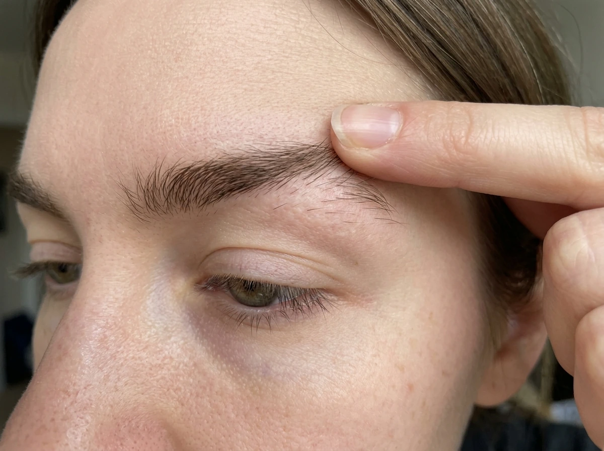 Thyroid-related eyebrow thinning at the outer third