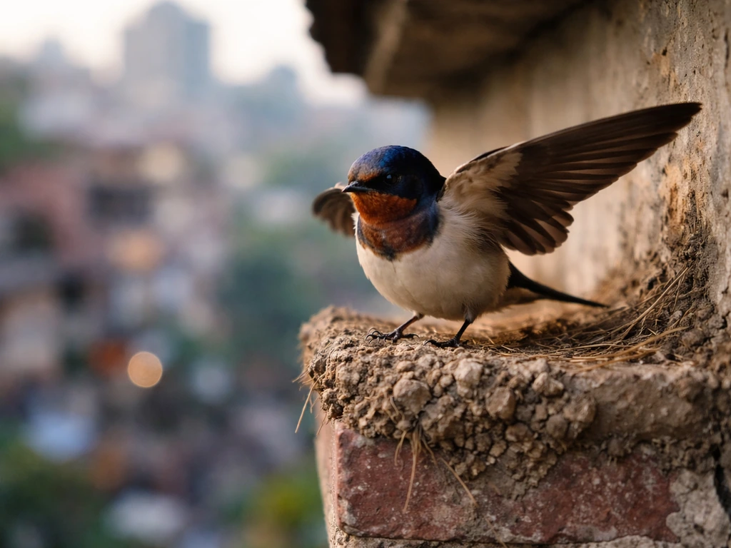 meaning of swallow bird in hindi