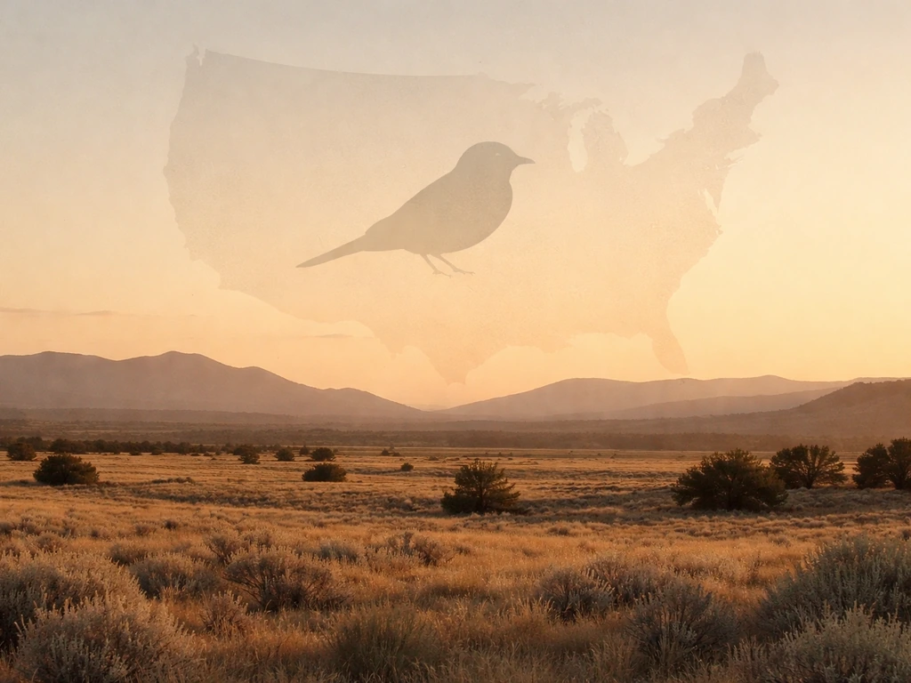 American landscape with a subtle state outline and a generic bird silhouette, suggesting state-bird laws vary