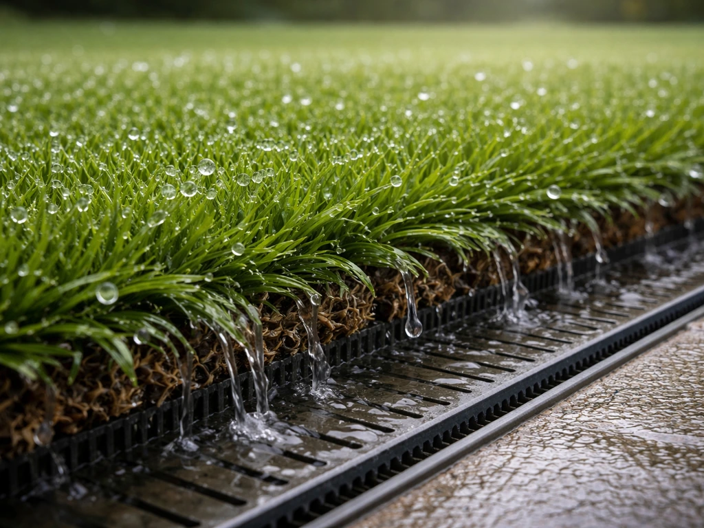 Gazon synthétique et pluie : que faire quand il pleut