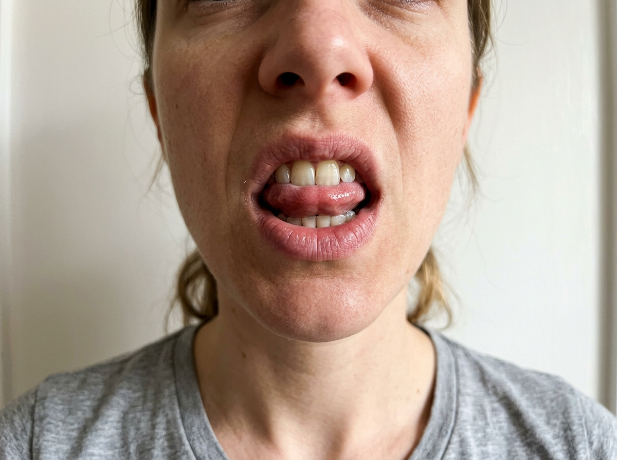 Tongue placed behind teeth for a short sharp chip bird call