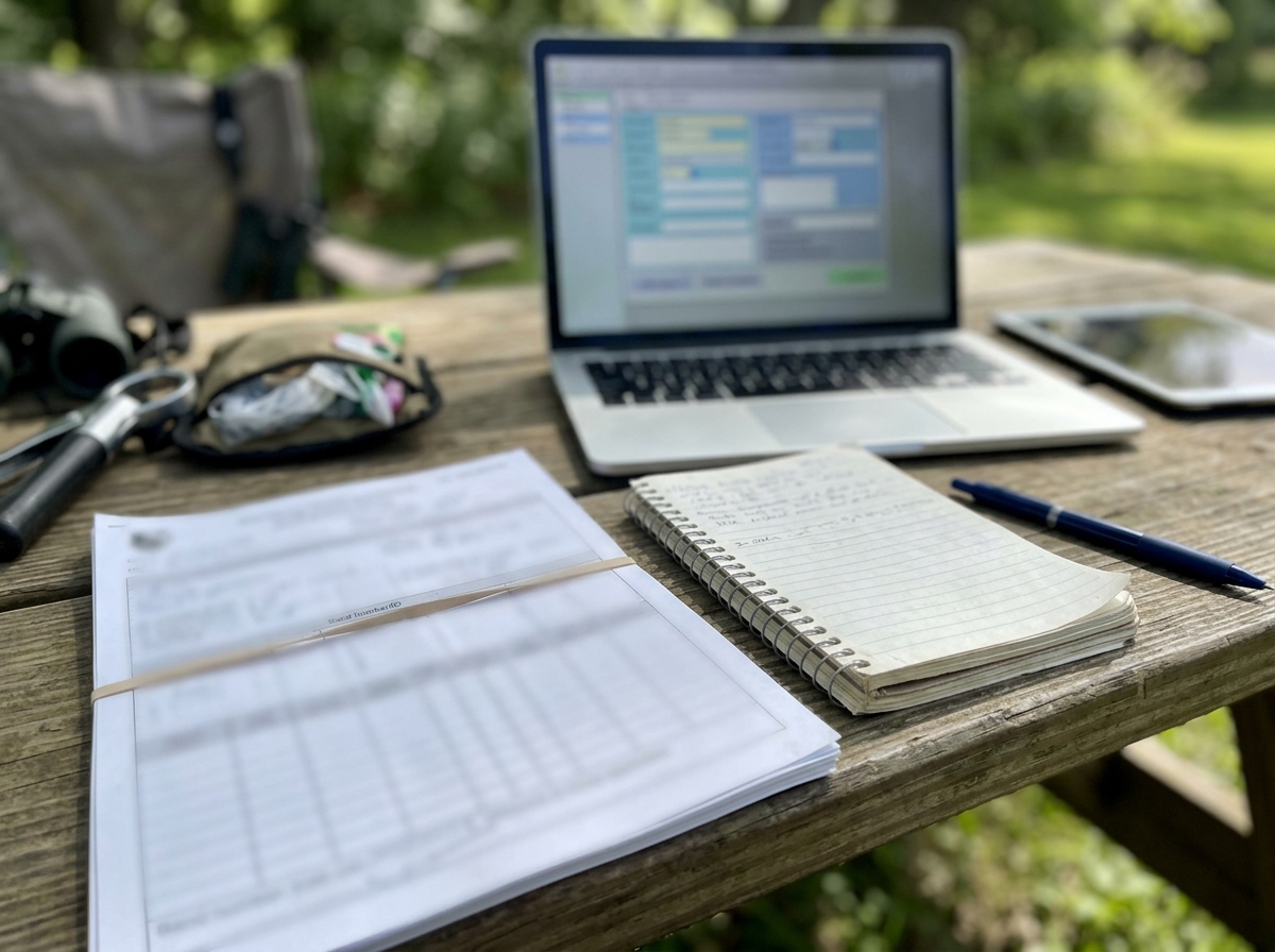 Logged banding data in a reporting workflow