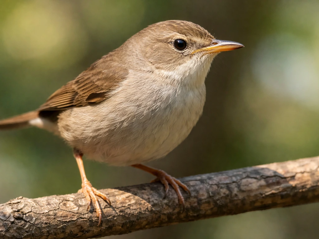 Side-profile close-up of a perched bird highlighting bill shape and visible feet and legs in natural light.