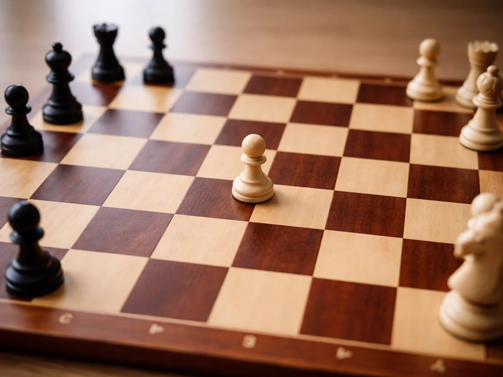 Chessboard close-up showing a pawn on f4 and the open flank, beginner-friendly hero image