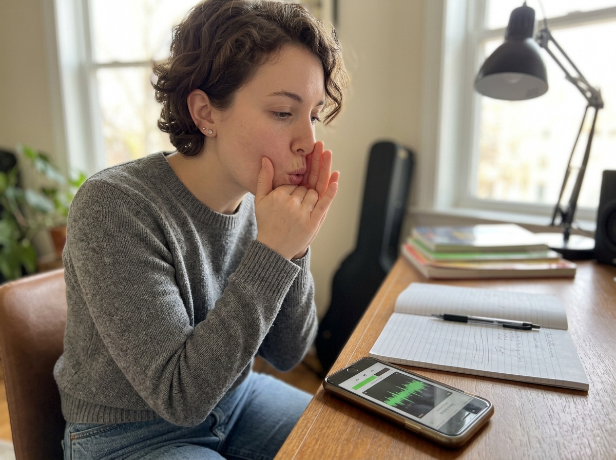 Troubleshooting checklist: soft/harsh and pitch issues corrected with gentle breath