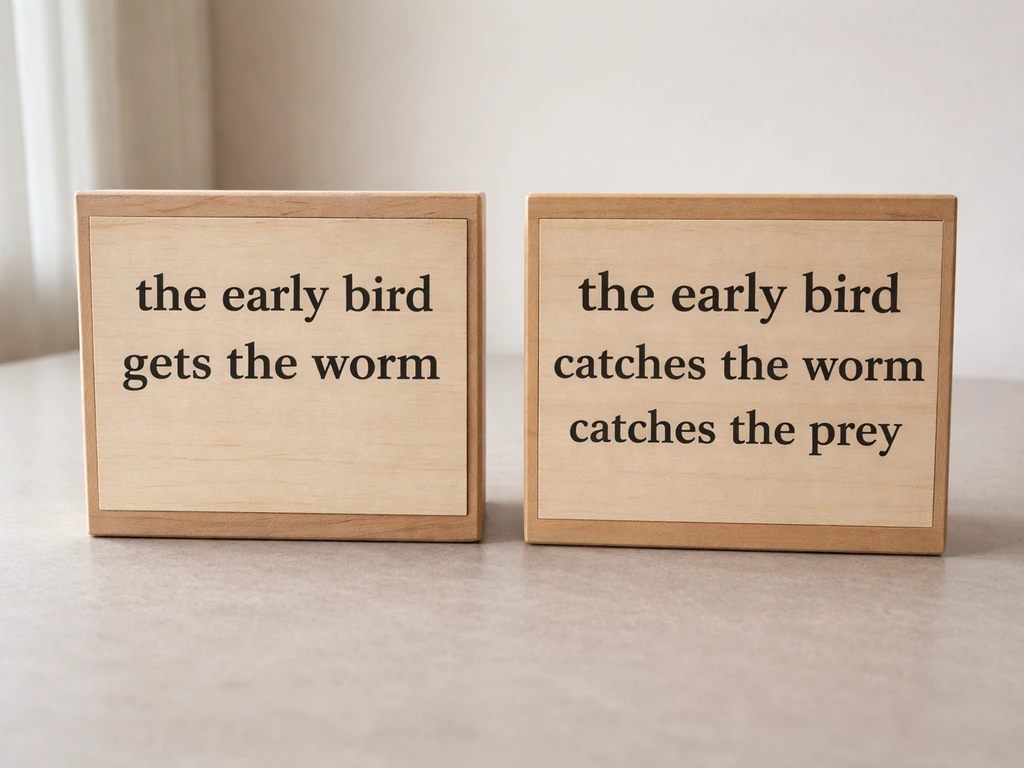 the early worm gets the bird meaning