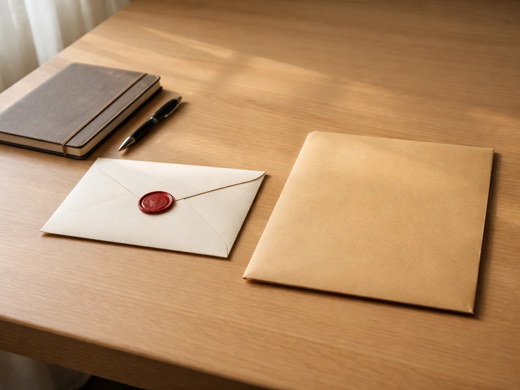 Two job offer documents on a table—one sealed and confirmed, the other unopened and pending.