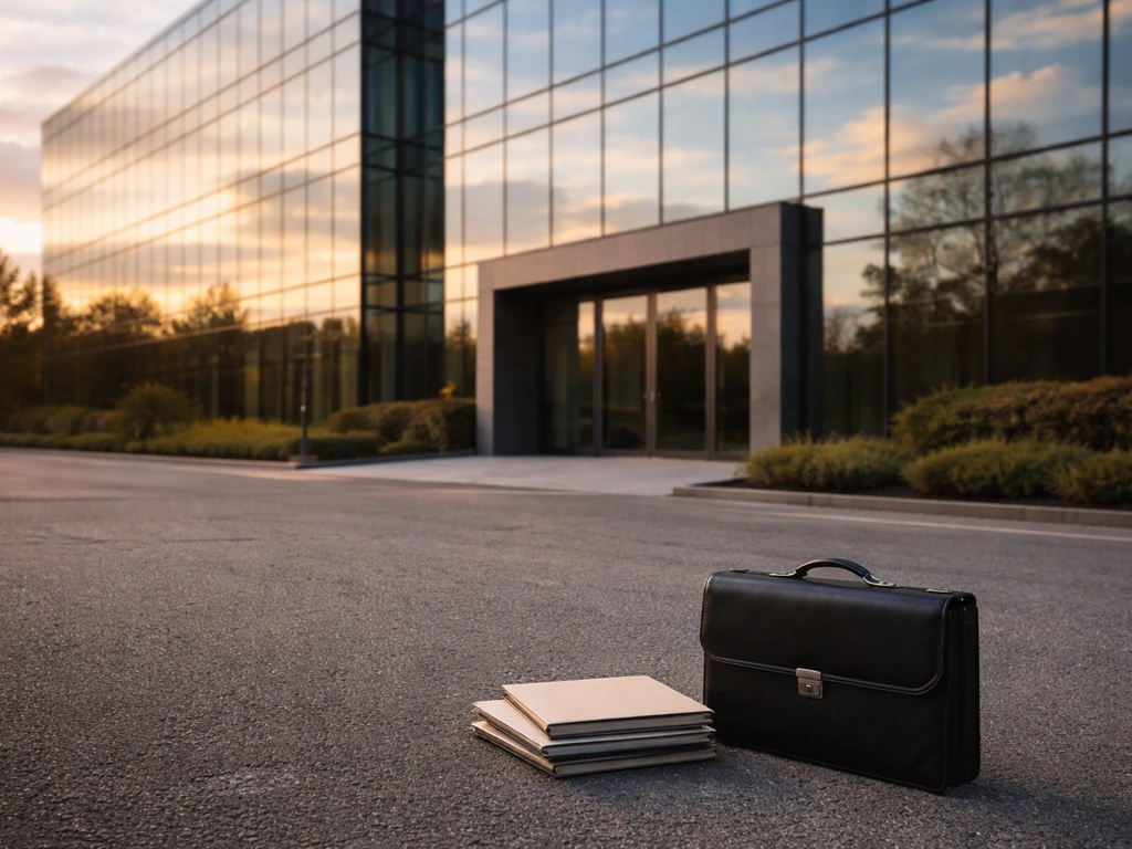 Modern office exterior with a subtle financial theme representing the Musgrave family business legacy