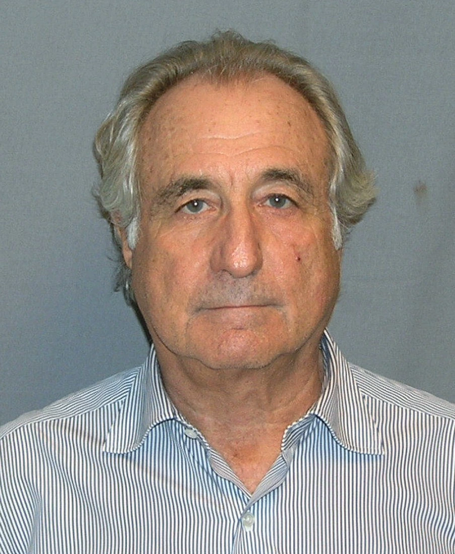 Bernard Madoff mugshot portrait