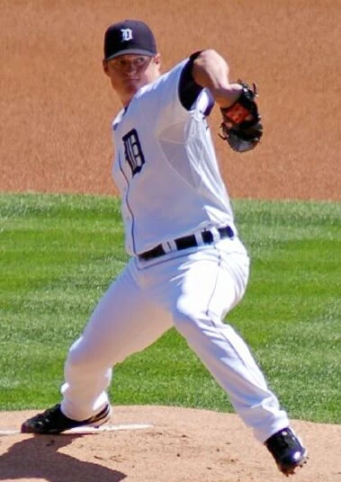 Jeremy Bonderman pitching for the Detroit Tigers