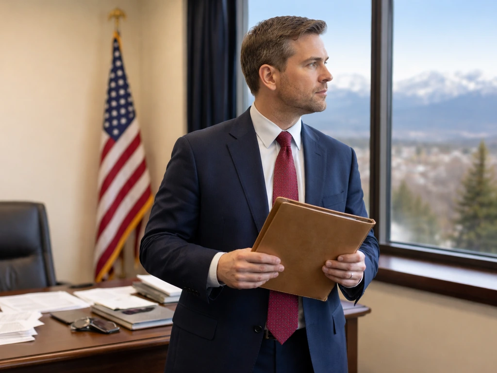 Nicholas J. Begich III in a congressional office setting, candid photo under natural light.