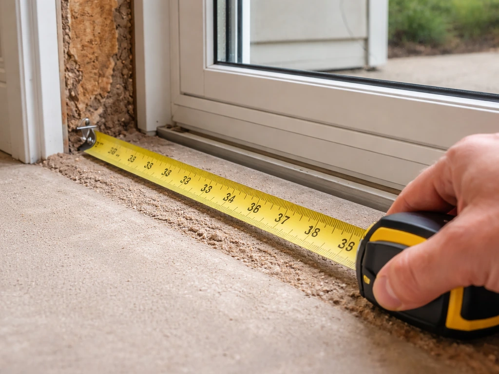 how to measure for sliding patio door