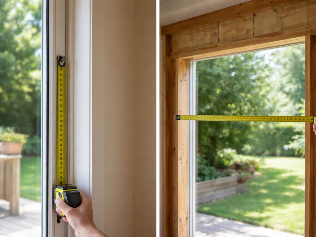 how to measure sliding patio door