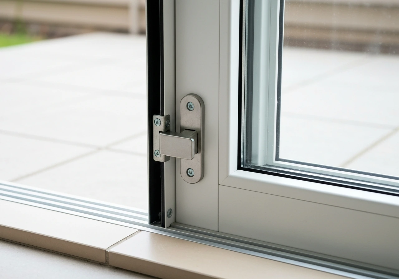 how to lock patio door