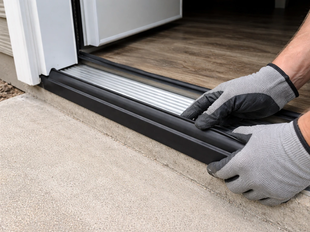 how to seal around patio doors