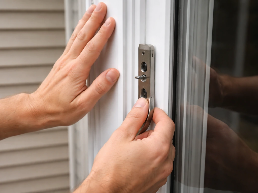 how to secure a patio door