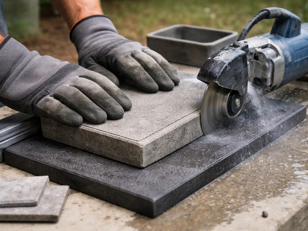 how to cut patio pavers