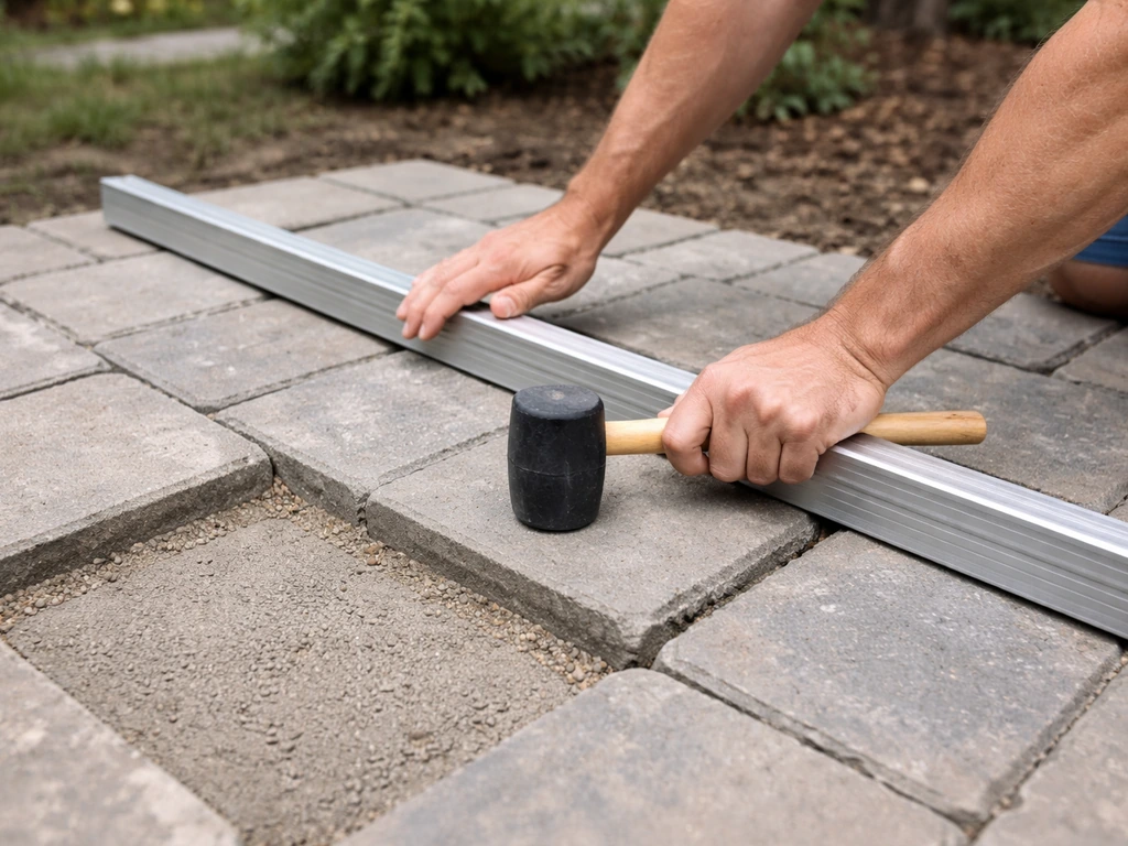 how to level paver patio