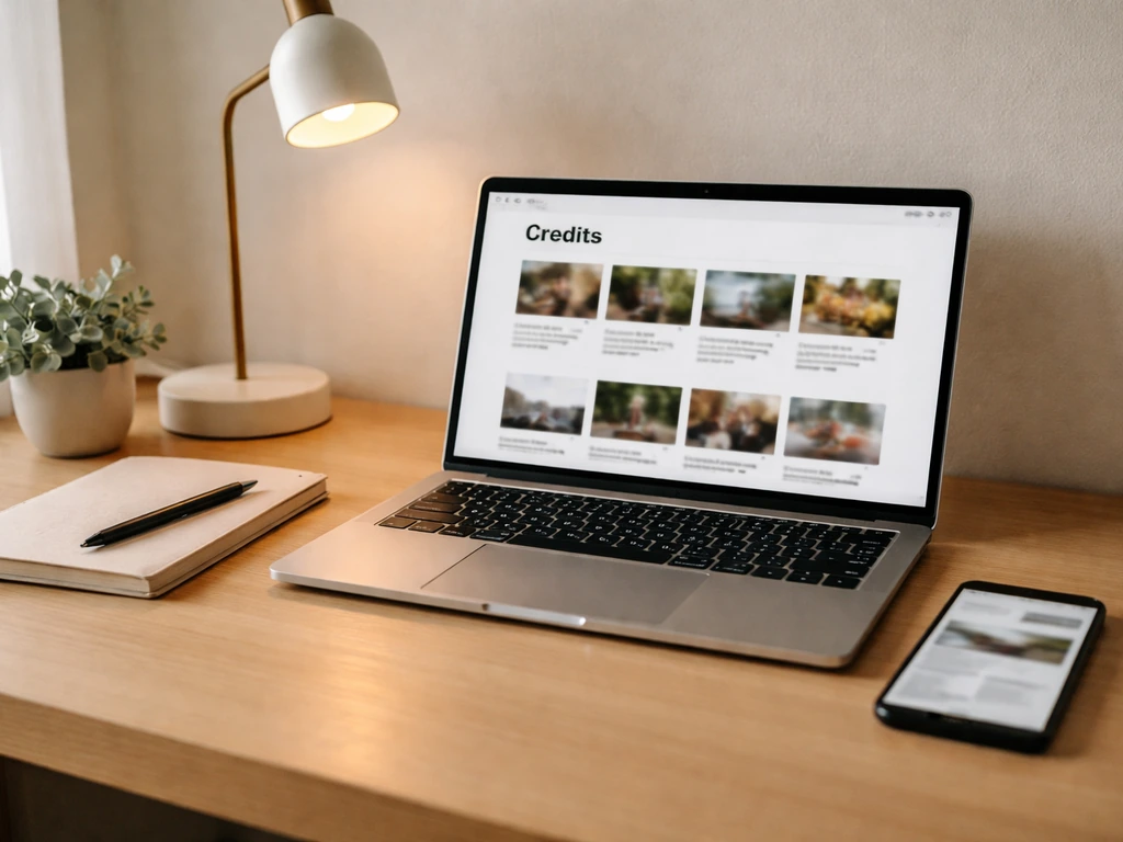 Desk setup with laptop and phone showing blurred media pages, suggesting fact-checking and verification.