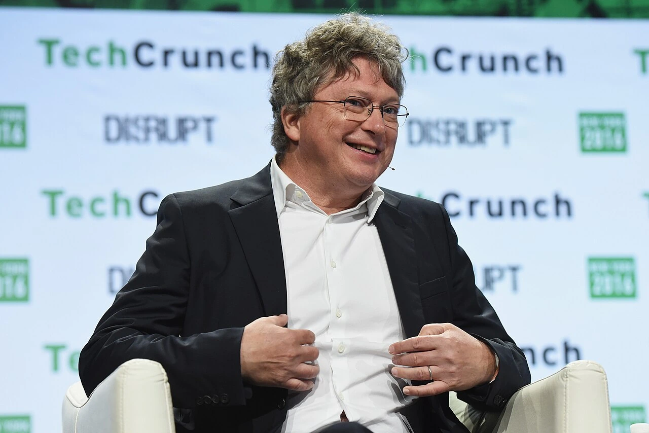 Henri Seydoux speaking onstage at TechCrunch Disrupt NY 2016