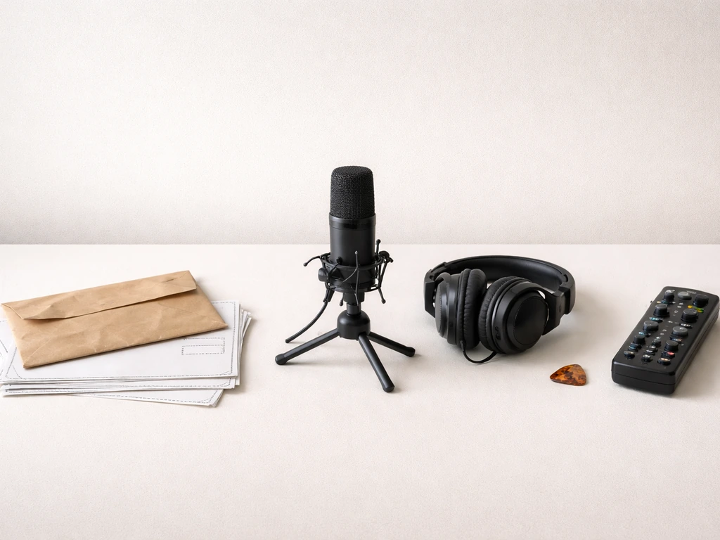 Minimal photo showing three income-stream concepts: NYC teacher paycheck, media work, and side performance gear