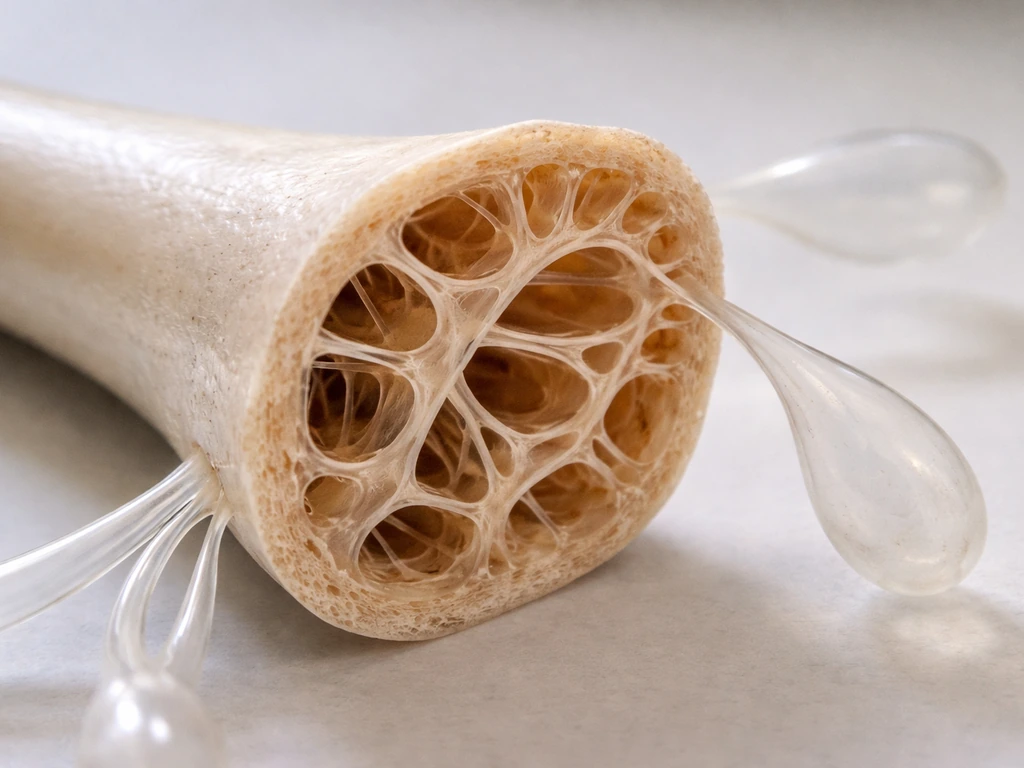 Macro cross-section of a hollow bird bone with branching air-sack tubing, showing light yet sturdy structure.
