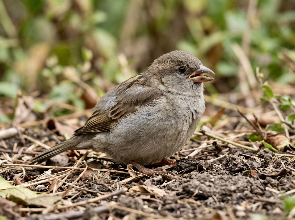 Bird perched with continuous whole-body tremors compared to brief isolated twitches