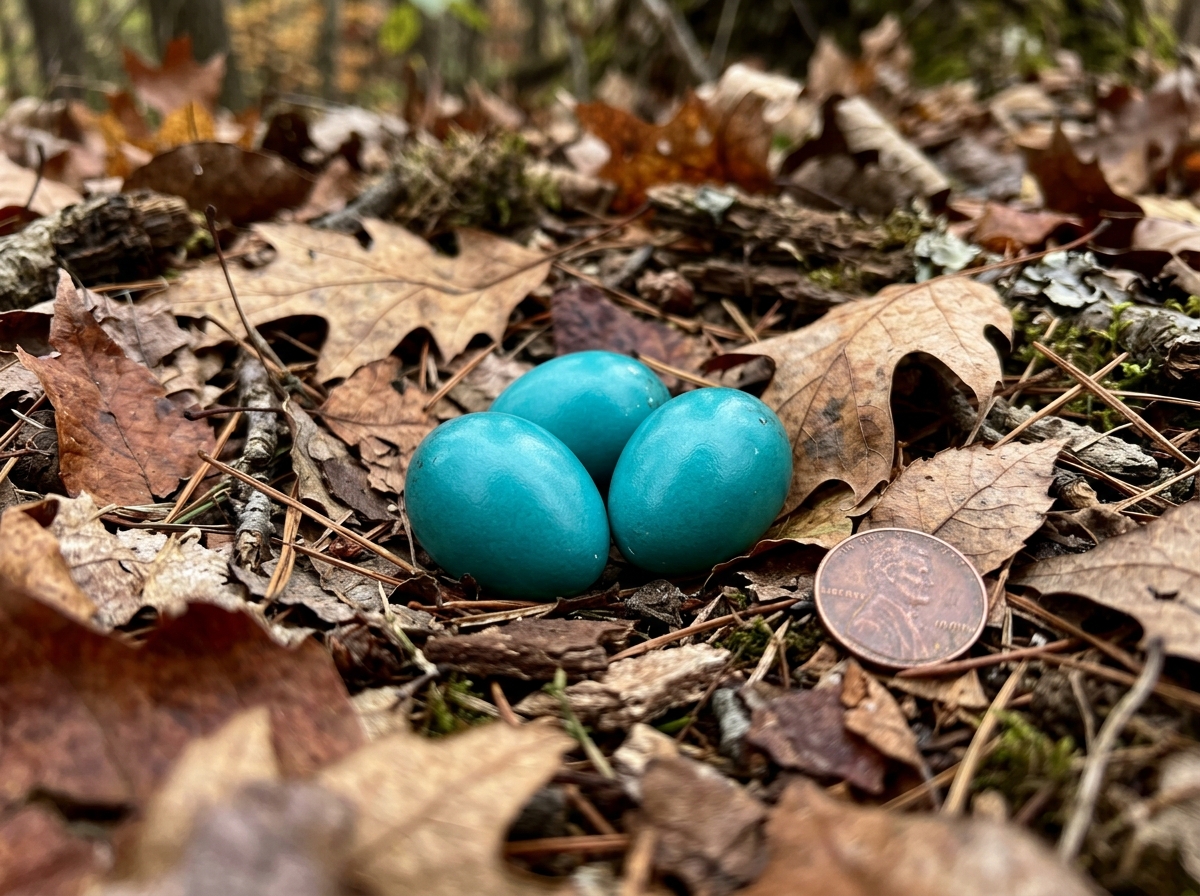 Illustration of birds that actually lay green or green-looking eggs