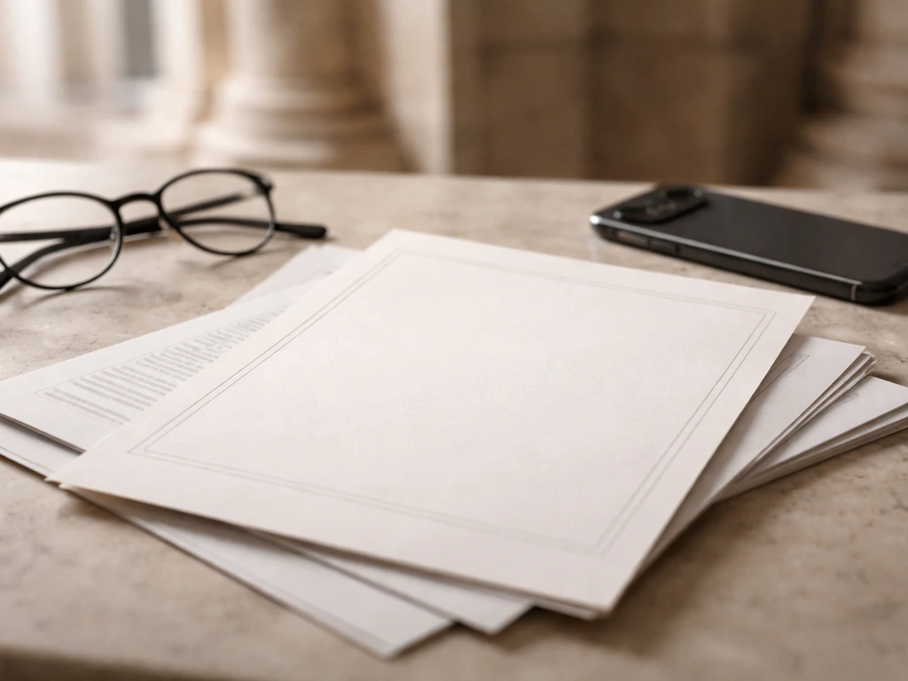 Closeup of official financial documents and a notebook on a desk, symbolizing verifying reliable Vatican data sources.