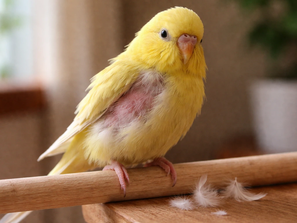 why my bird is losing feathers
