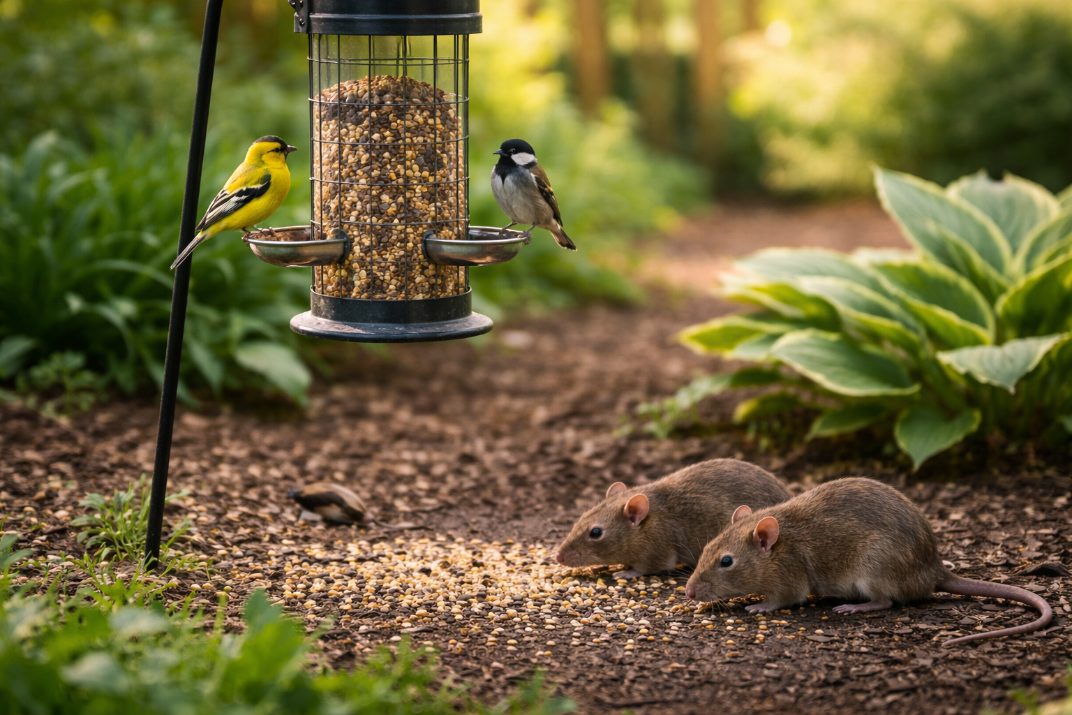 does bird seed attract rats