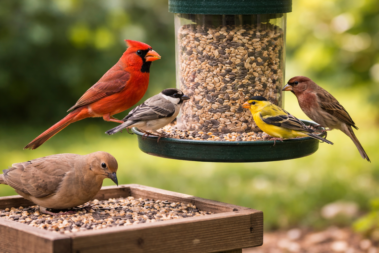 how many seeds does a bird eat in a day