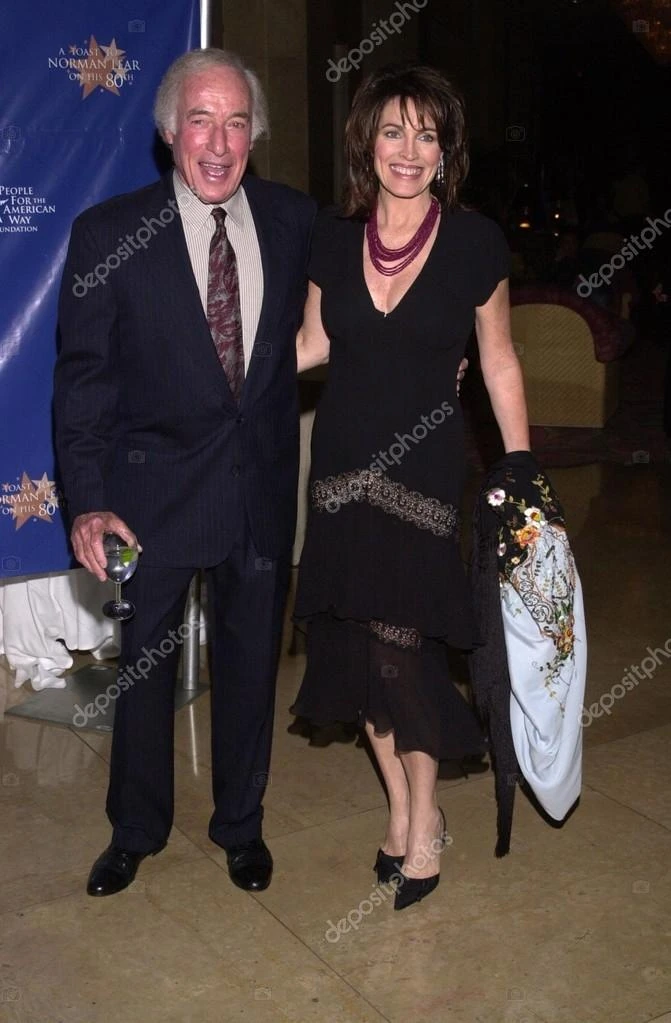 Bud Yorkin standing beside Cynthia Sikes at an event