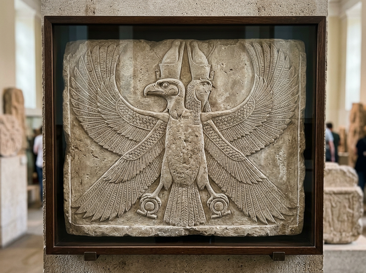 Vulture-deity protector feel via museum-quality Egyptian-style statue