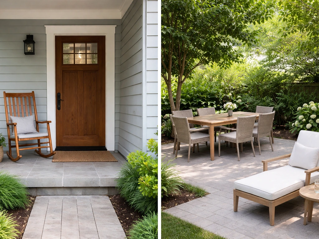 what is the difference between patio and porch