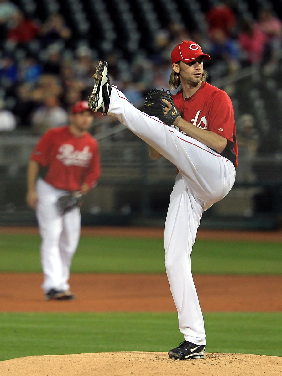 Bronson Arroyo pitching for the Cincinnati Reds