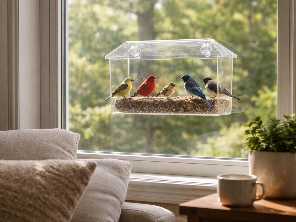 how to attract birds to window bird feeder