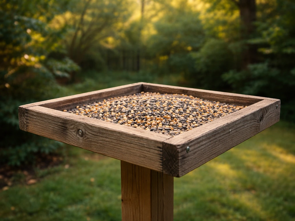 how to build a platform bird feeder